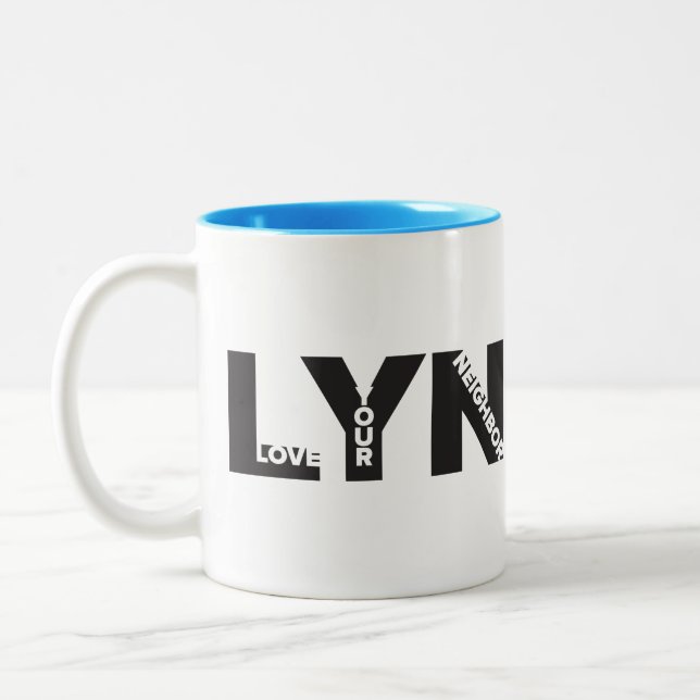 Love Your Neighbor mug (Left)