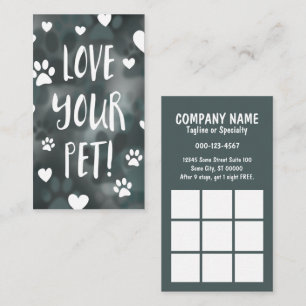love your pet coupon card bokeh