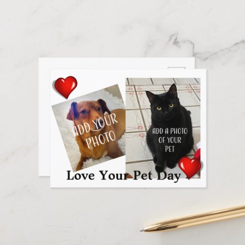 Love Your Pet Day Postcard