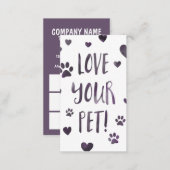 love your pet stamp card bokeh (Front/Back)