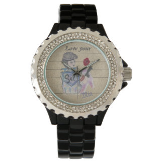 🕰️ "Love Your Self" Personalized Watch – Warrior