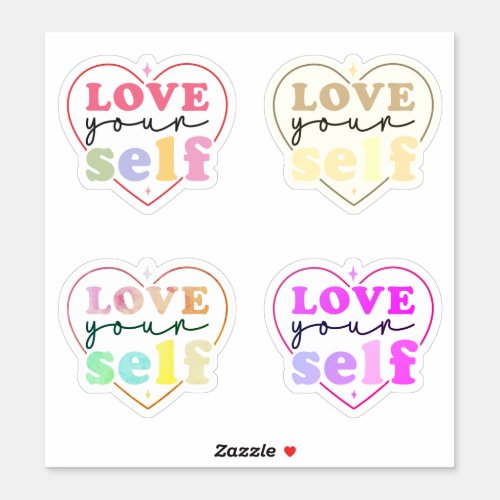 Love your self  sticker