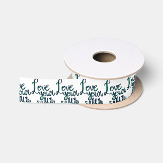 Love your selfie satin ribbon