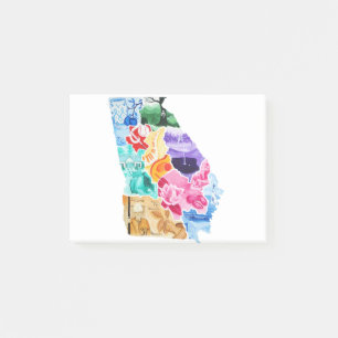 Love your State Georgia Highlights Post-it Notes