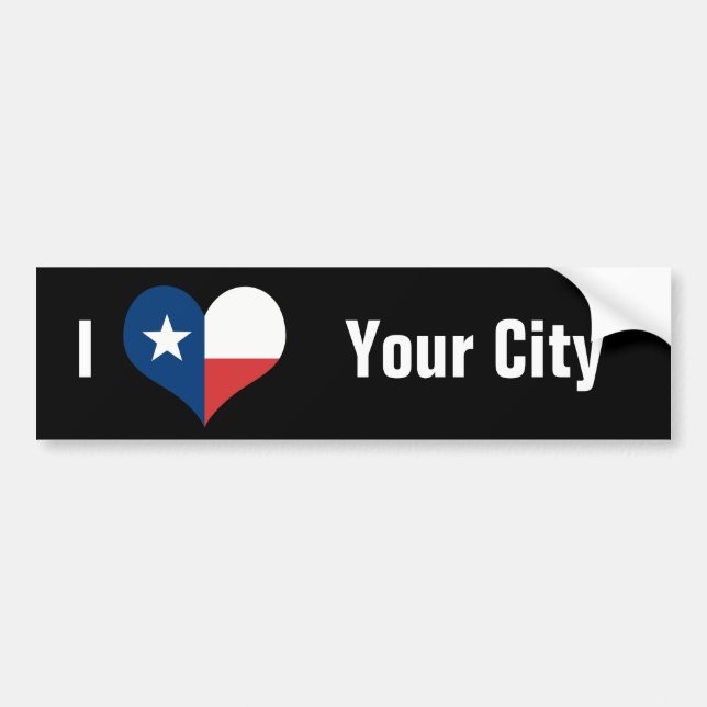 Love Your Texan City Bumper Sticker  (Front)