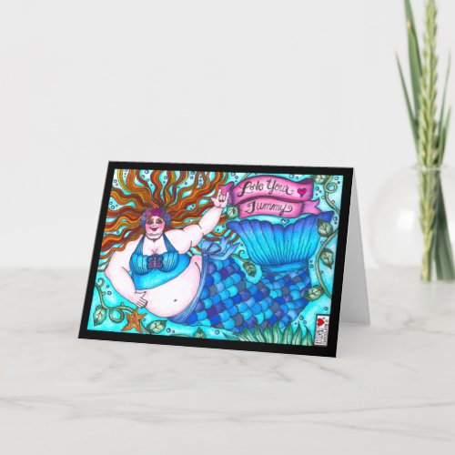 Love Your Tummy Mermaid Card