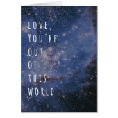 Love You're Out Of This World Space Nebula (Front)