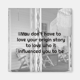 Love Yourself Black and White Retro Vibes Magnet