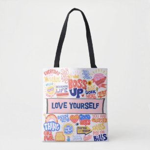 LOVE YOURSELF- BOSS UP TOTE BAG