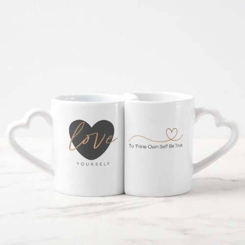 Love Yourself Coffee Mug Set Sober Life