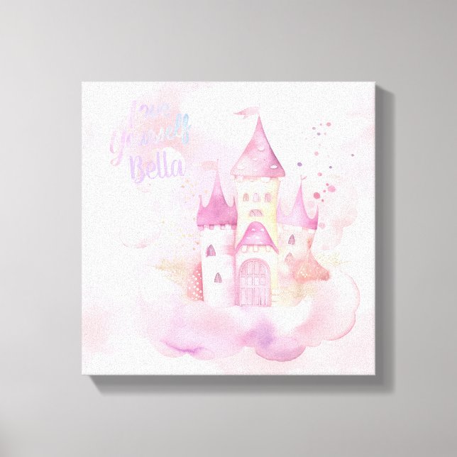 Love yourself  customizable  canvas print (Front)