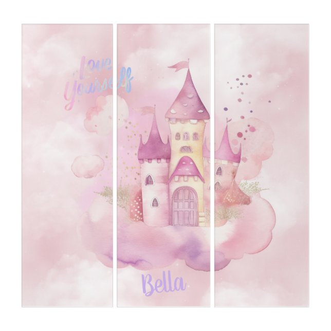 Love yourself customizable  triptych (Front)