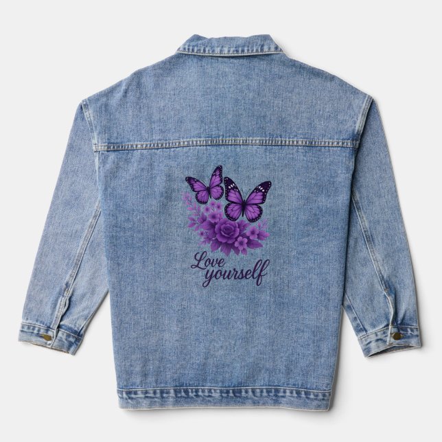 Love Yourself Denim Jacket (Back)