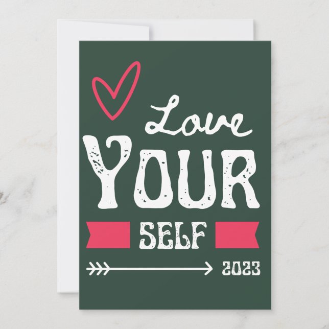 Love Yourself invitation - Self-Love Decor Cushion (Front)