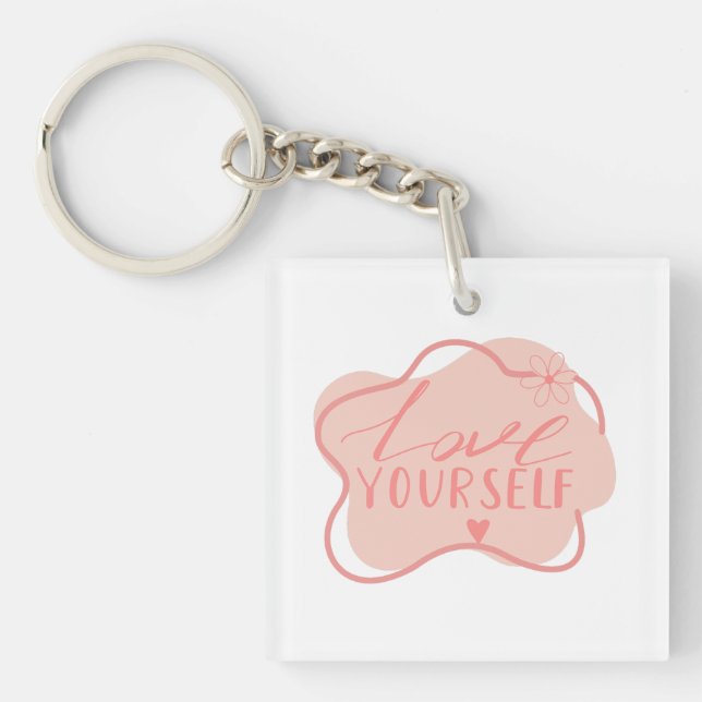 Love yourself  keychain (Front)