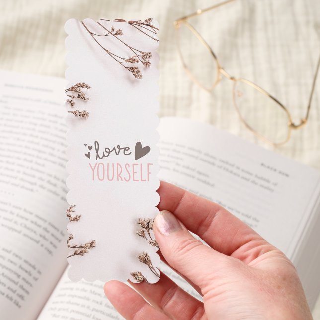 Love Yourself Motivational Bookmarks (Hand)