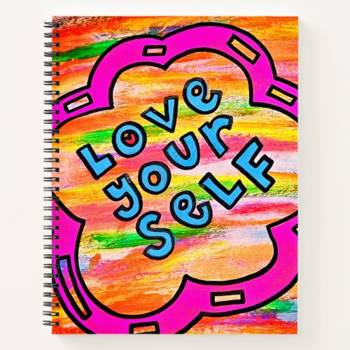 Love Yourself Notebook by Tamara Diaz Art