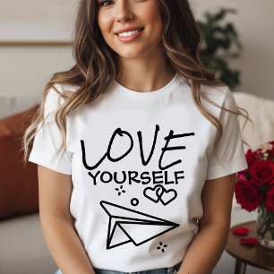 "Love Yourself" Paper Plane T-Shirt 