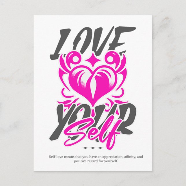 Love Yourself Postcard (Front)