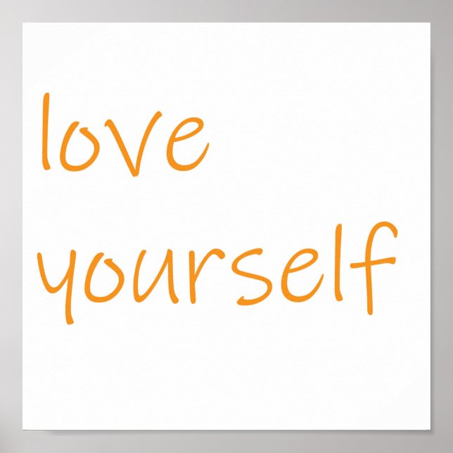 'love yourself' poster (Front)