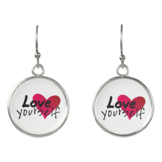 Love Yourself Quote Earrings