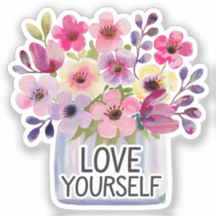 Love yourself sticker