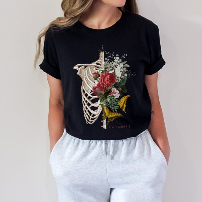 Love Yourself t-shirt | Skeleton Flower  (Love Yourself t-shirt | Skeleton Flower | Aesthetic t-shirt)