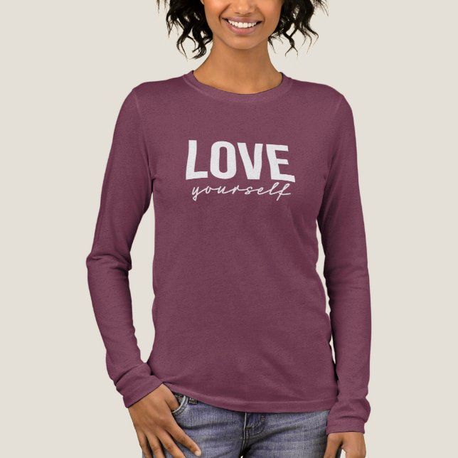 LOVE yourself Tri-Blend Shirt (Front)