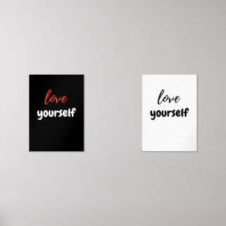 love yourself wall art sets