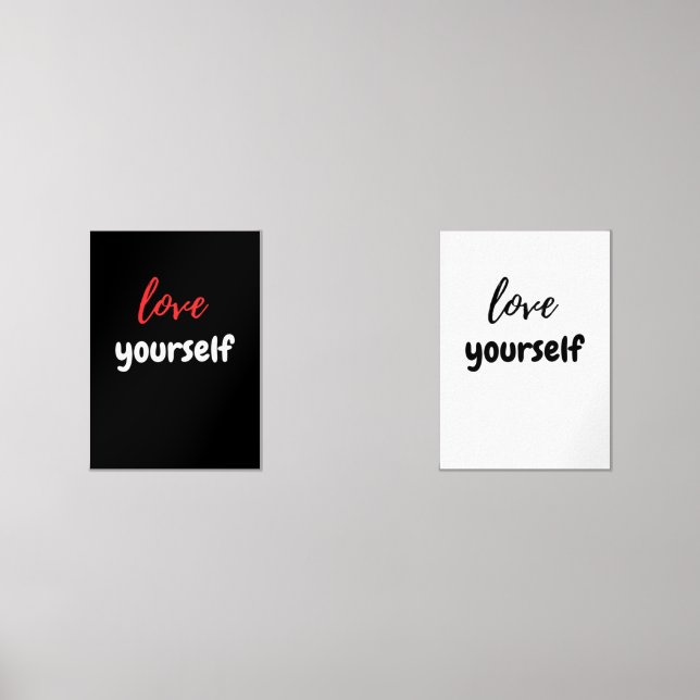 love yourself wall art sets (Front)