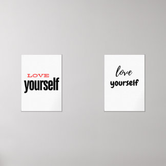 love yourself wall art sets