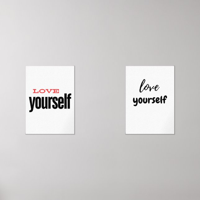 love yourself wall art sets (Front)