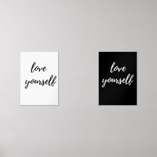 love yourself wall art sets