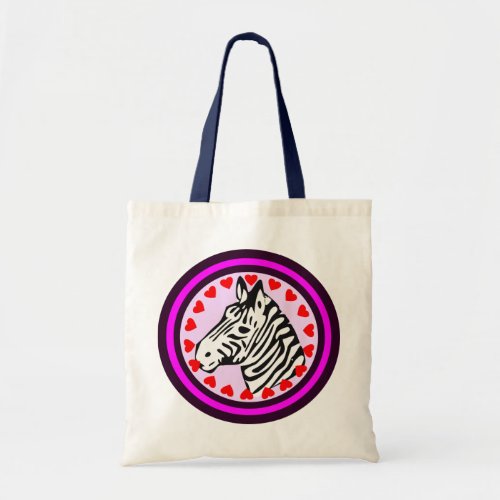 Love Zebra Chic and Fabulous Budget Tote Bag
