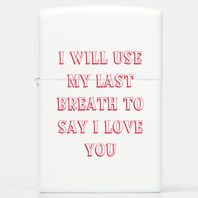 Love Zippo Lighter (Front)