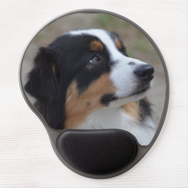 Loveable Australian Shepherd Gel Mouse Pad (Front)