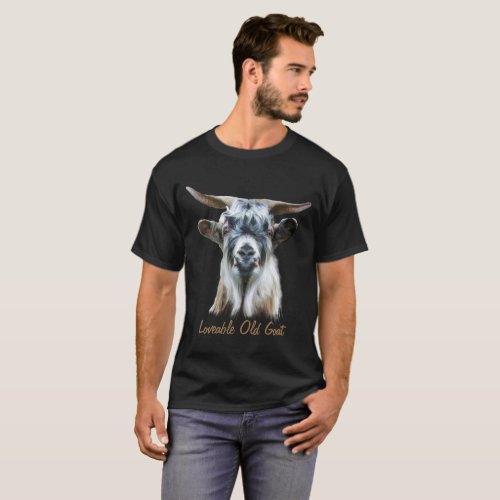 Loveable Old Goat Farm Animal Humor Quote T_Shirt