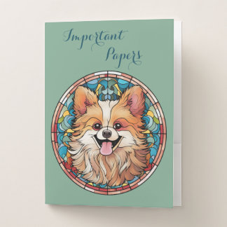 Loveable Pup Pocket Folder