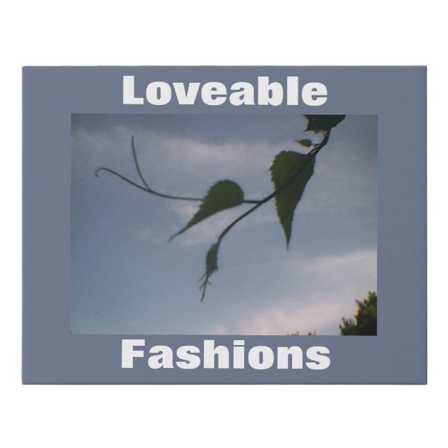 Loveable Scenery Fashions Faux Canvas Print (Front)