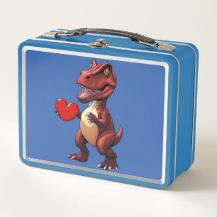 Loveasaurus Dinosaur Metal Lunchbox