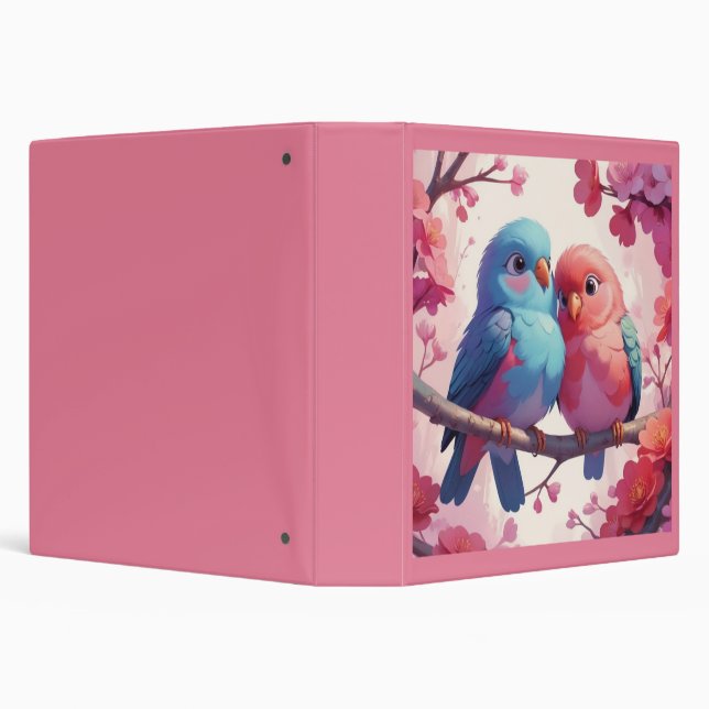 Lovebird 3 Ring Binder (Background)