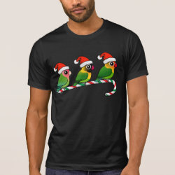 Lovebird Candy Cane Men's Alternative Apparel Basic Crew Neck T-Shirt