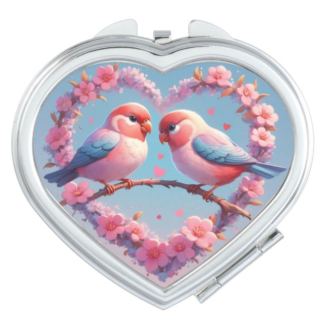Lovebird  compact mirror (Front)