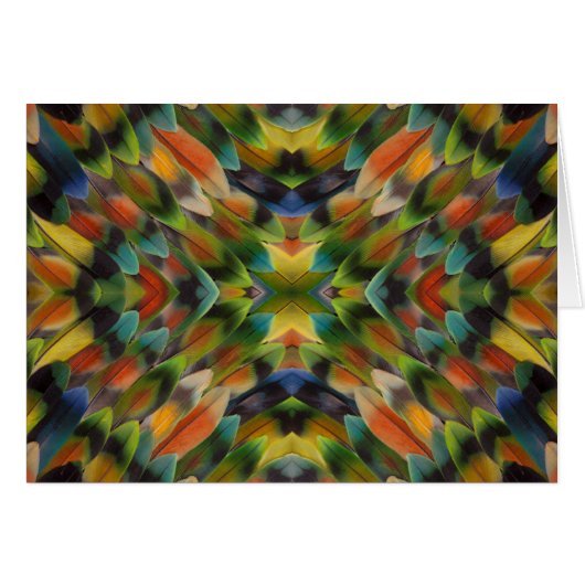Lovebird feather kaleidoscope (Front Horizontal)