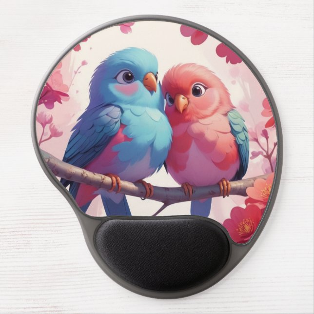 Lovebird Gel Mouse Pad (Front)