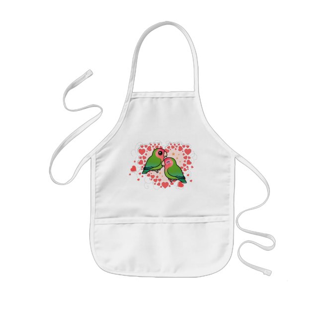 Lovebird Love Heart Kids' Apron (Front)