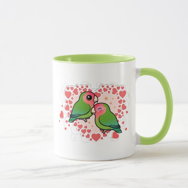 Lovebird Love Heart Mug (Right)