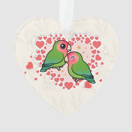 Lovebird Love Heart Ornament