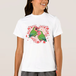 Lovebird Love Heart Women's Basic Long Sleeve T-Shirt
