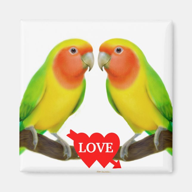 Lovebird Love Magnet (Front)